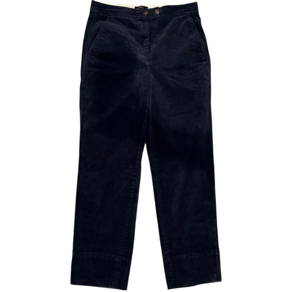 J. Crew Navy Blue Straight Leg Corduroy Pants | Size 6